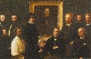 Henri Fantin-Latour Homage to Delacroix Sweden oil painting reproduction